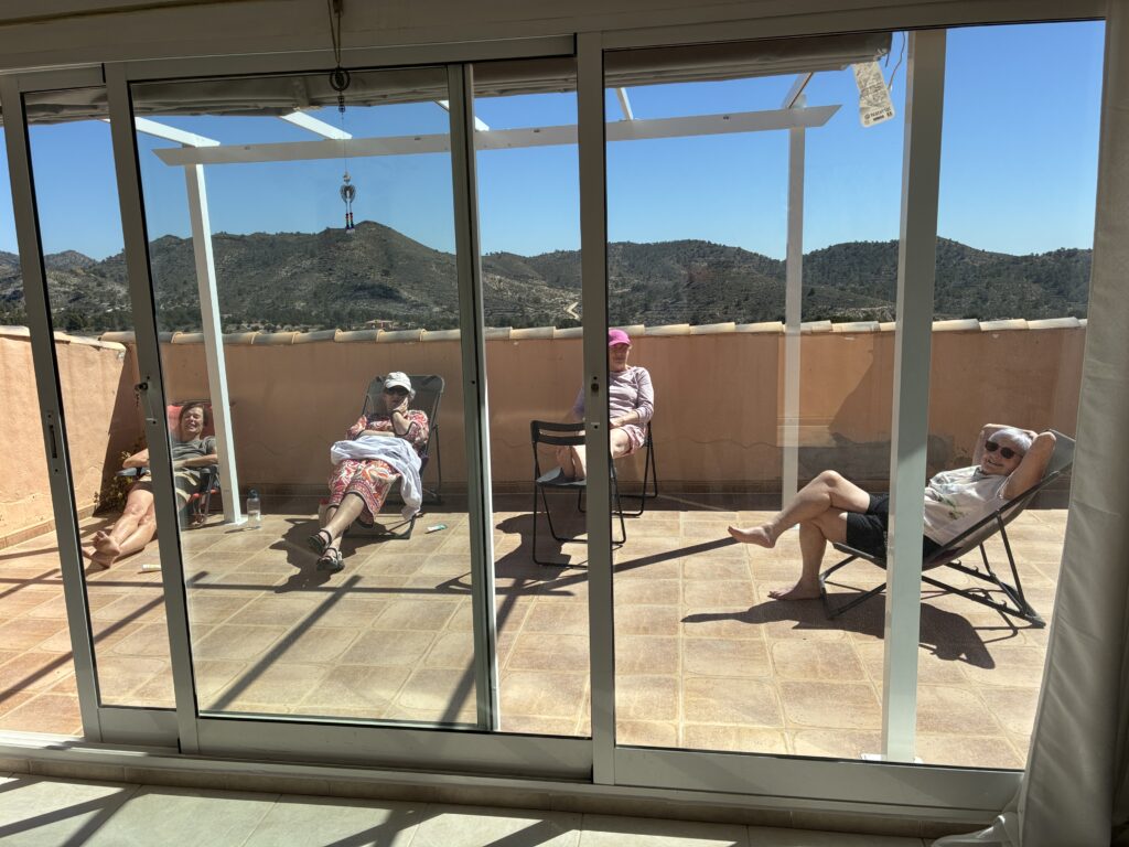 Sunning on the Balcony